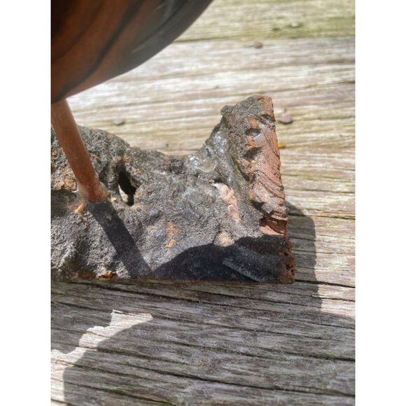 Vintage MCM Carved Wood Tropical Fish Sculpture on Drift Wood - Picture 6 of 13